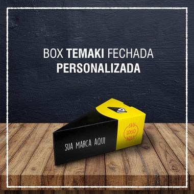 Box Temaki fechada -  PERSONALIZADA (2000 unidades)