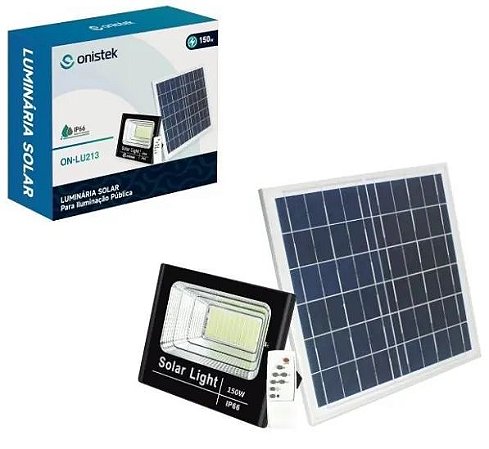 Refletor Solar 100w Led Ip66 Holofote 6500k Pública Externo
