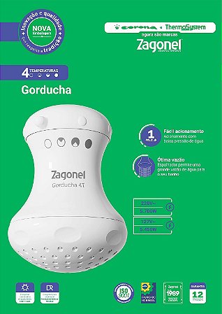 Ducha Gorducha 4 Temperaturas da Zagonel