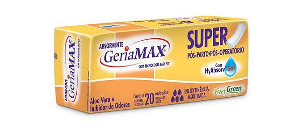 Absorvente Geriátrico Geriamax 20 unidades
