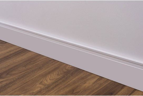 Rodapé Mdf Branco 10cm / preço por ml
