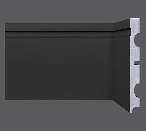 Rodapé Mdf Preto 15cm / preço por ml