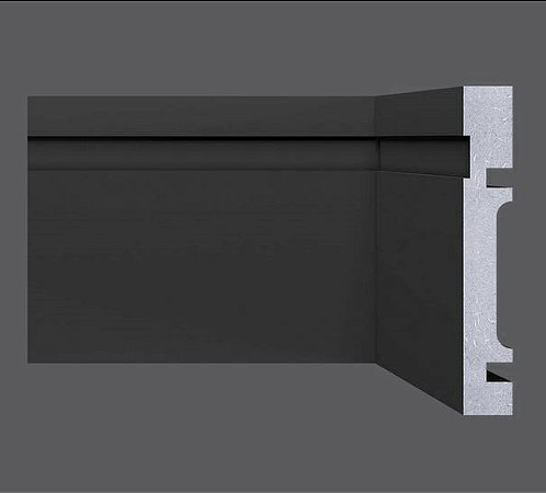 Rodapé Mdf PRETO 10cm / preço por ml