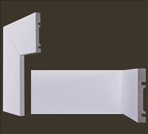 Rodapé Mdf Branco 10cm LISO / preço por ml