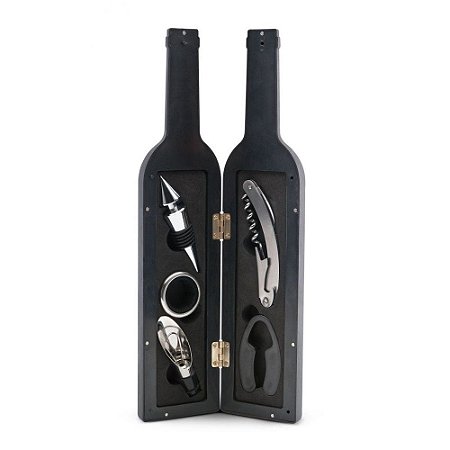 KIT VINHO 5PÇS FORMATO GARRAFA - KV004