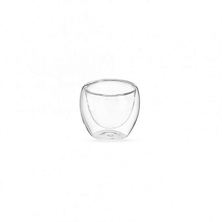 COPO DE VIDRO PAREDE DUPLA 80ML - COP044