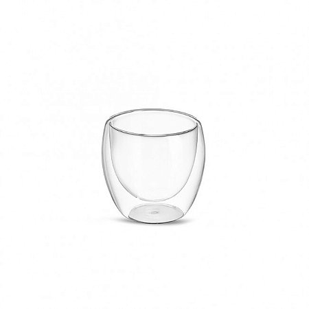 COPO DE VIDRO PAREDE DUPLA 160ML - COP045