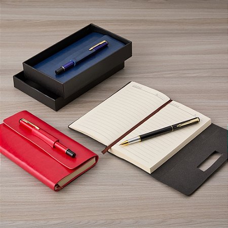 KIT EXECUTIVO BLOCO E CANETA METAL - KEX041