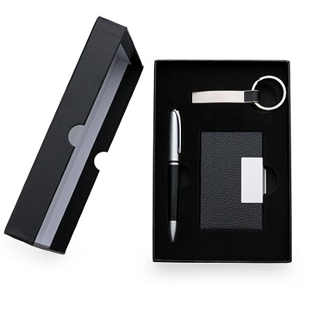 KIT EXECUTIVO 3PÇS (CANETA/PORTA CARTÕES E CHAVEIRO) - KEX007