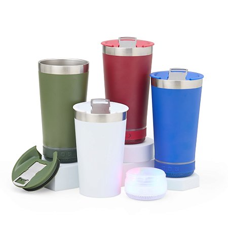 COPO TÉRMICO 400ML COM CAIXA DE SOM - COP052