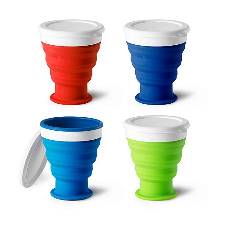 COPO DE VIAGEM EM SILICONE 400ML - COP054
