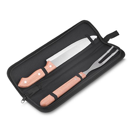 KIT CHURRASCO ESTOJO NYLON 2PÇS - KC012