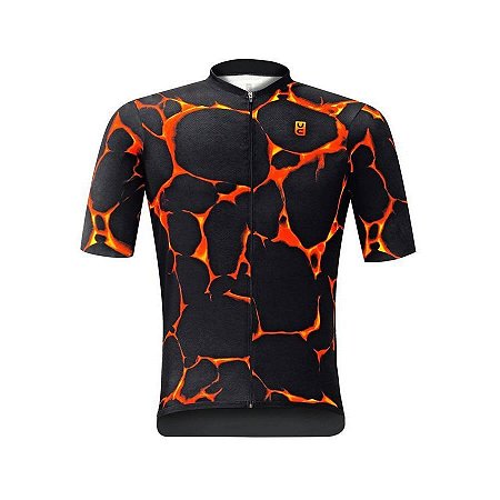 Camisa ciclismo masculina Ultracore Vulcan proteção UV 50