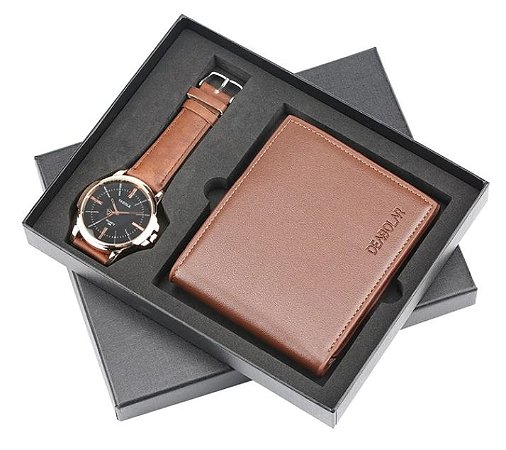 Relogio e carteira Clearance