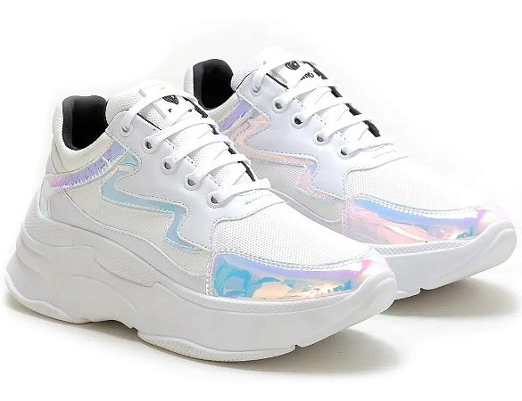 tenis chunky colorido