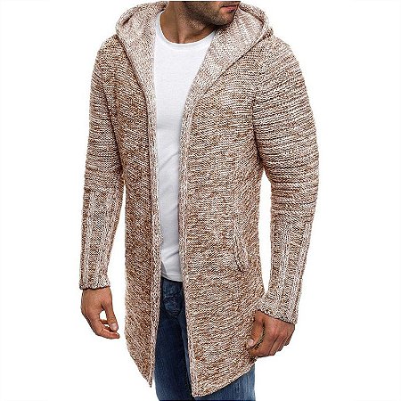 casaco de capuz masculino