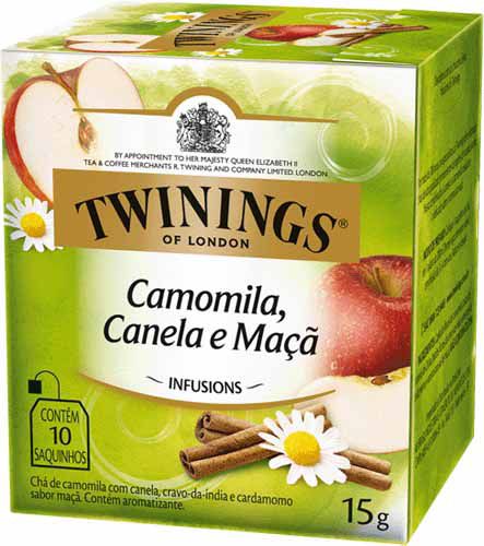Chá Twinings Camomila, Canela e Maçã 10 sachês