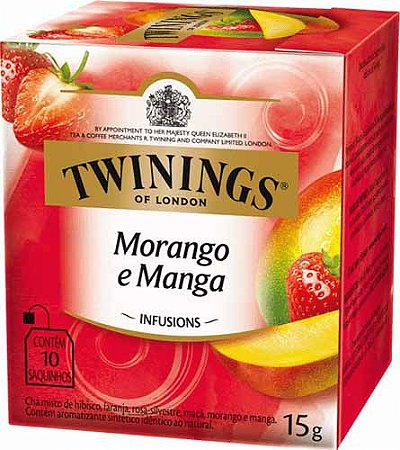 Chá Twinings Morango e Manga 10 sachês