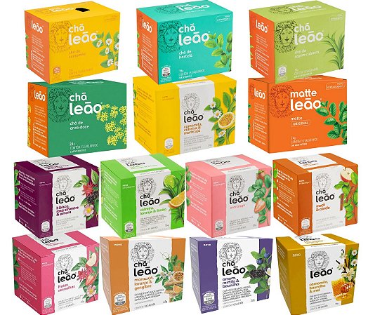 Chá Leão Kit 14 Caixas 170 Sachês