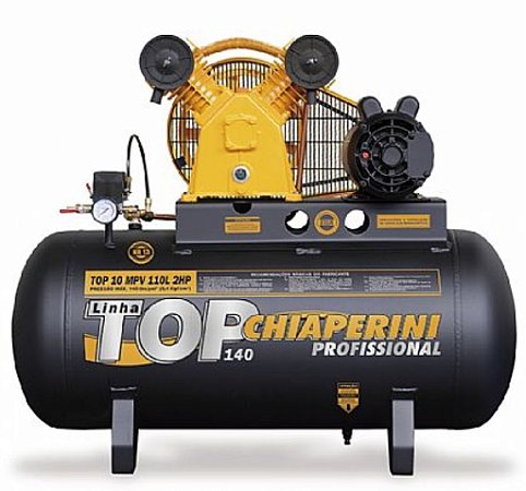 Compressor de Ar Top - 10 Pés - 110 Litros - Monofásico