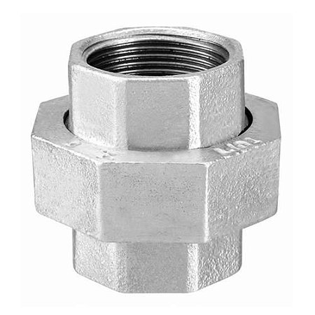 UNIÃO DE FERRO GALVANIZADO 1. 1/2"