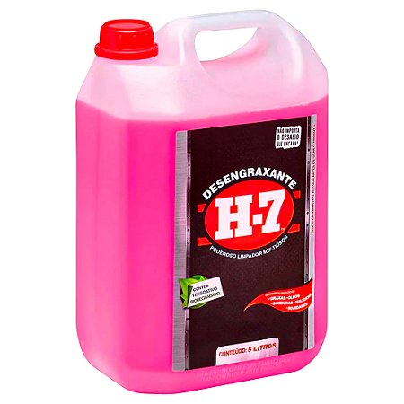 Desengraxante H7 - 5 Litros - Limpeza Pesada - Multiuso