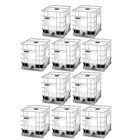 Kit com 10 IBC Containers de 1000 Litros Certificado - Standard