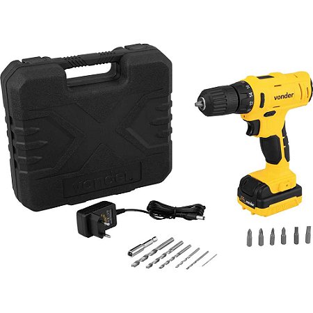Parafusadeira Vonder 12V PFV 120 - 3/8" - Carregador Bivolt