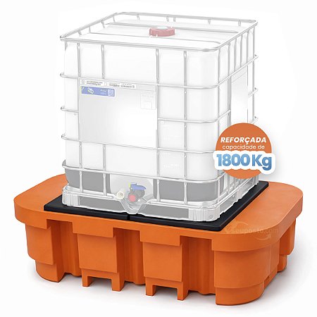 Bacia de Contenção para IBC 1000 Litros - Reforçada - Capacidade 1800 Kg
