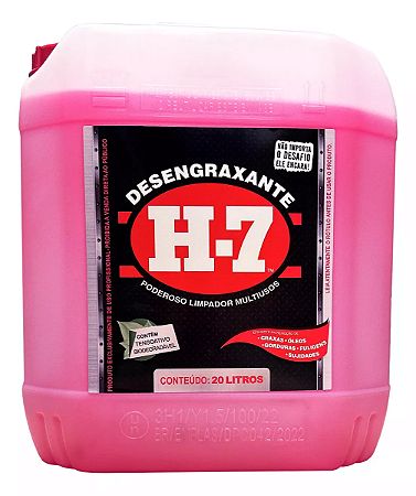 Desengraxante H7 20 Litros - Limpeza Pesada