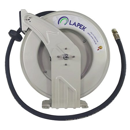 Carretel Automático p/ Óleo Lubrificante ou Água Mangueira 15m Ø 1/2"  LAPEK