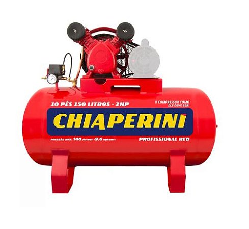 Compressor de Ar Média Pressão Red 10Pés 150 Litros sem Motor - CHIAPERINI