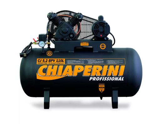 Compressor de Baixa Pressão CJ5.2 BPV 5,2 Pés 120PSI 110L 1HP 110/220V Mono - CHIAPERINI