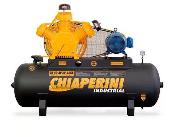 Compressor 40 pcm/AP3V 425 Litros Trifásico Motor Blindado Intermitente - Chiaperini