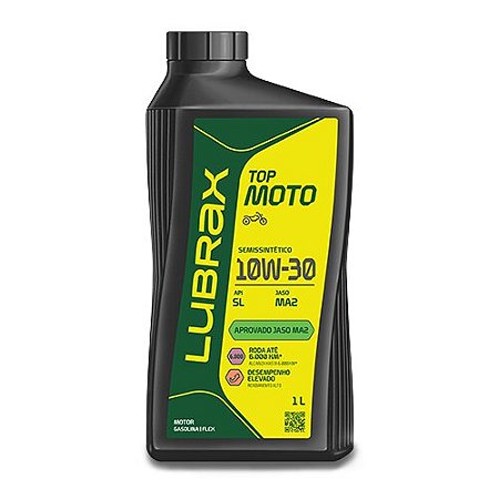 Óleo Lubrificante Lubrax para Motores 4T a Gasolina 10W-30SL