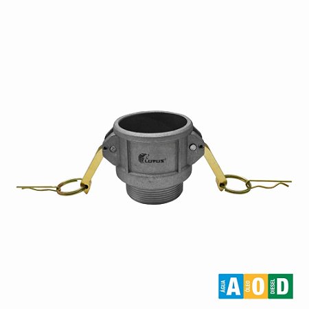 Adaptador Camlock Tipo B 4 Pol. em Alumínio LUPUS 1320