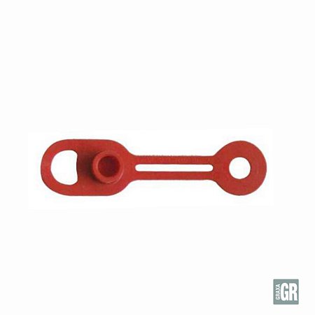 Capa Vermelha de Proteção para Graxeira Reta M6x1 LUPUS 0302 100 unidades