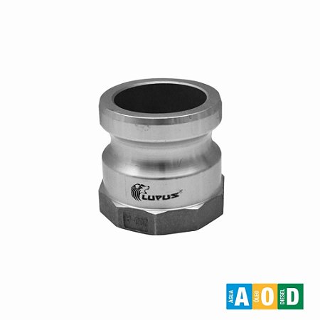 Adaptador Camlock Tipo A Alumínio 6 Pol. BSP LUPUS 1310