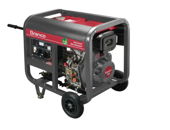 Gerador de Energia à Diesel BD 6500 5,5KVA 10CV Monofásico com Partida Manual - BRANCO