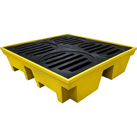 Pallet de Contenção para 4 Tambores - 220 Litros