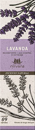 Incenso Natural 9 varetas Nirvana - Lavanda