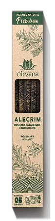 Incenso Natural Premium 5 varetas Nirvana - Alecrim