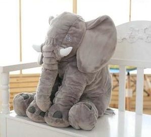 Elefante Travesseiro 60x75 - Cinza