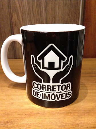 Caneca #EuAmoOqueFaço - CORRETOR DE IMÓVEIS