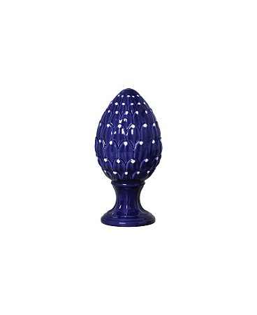 Pinha Azulejo Portugues Porcelana 32cm- Azul
