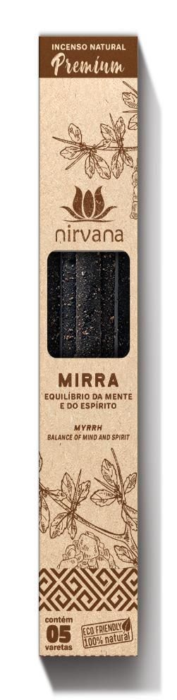 Incenso Natural Premium 5 varetas Nirvana - Mirra
