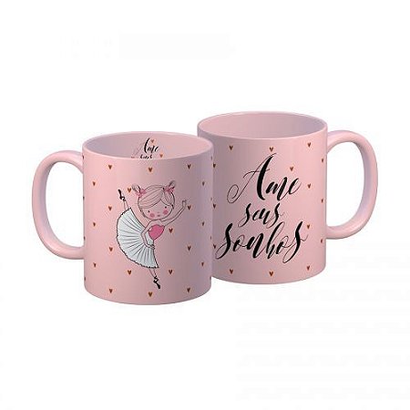 Caneca Bailarina 100ml - Ame seus sonhos