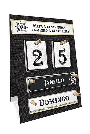 Cative! Presentes & Decorações - Calendário Permanente de Mesa Para Hoje  Frases