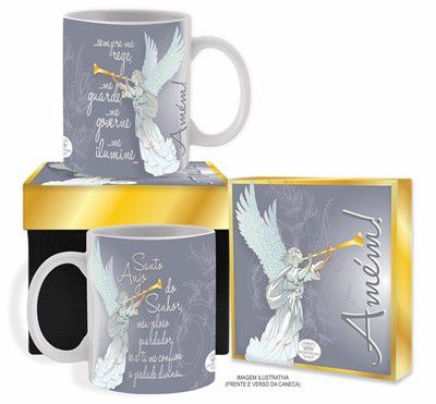 Caneca com caixa - Santo Anjo