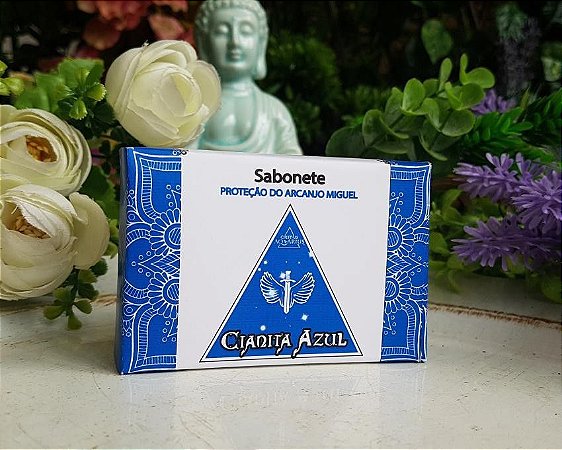 Sabonete Proteção Arcanjo Miguel - Cianita Azul